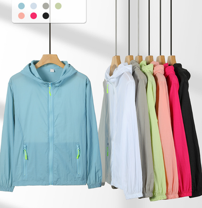 UV Protection Lightweight Windbreaker Jacket – Breathable Outdoor Sun Shield Coat