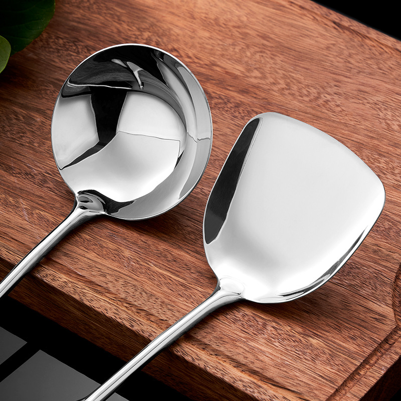 316L Stainless Steel Kitchen Utensil Set – Spatula, Ladle & Cooking Spoon