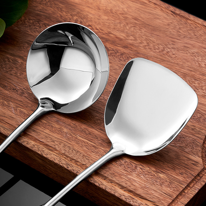 316L Stainless Steel Kitchen Utensil Set – Spatula, Ladle & Cooking Spoon