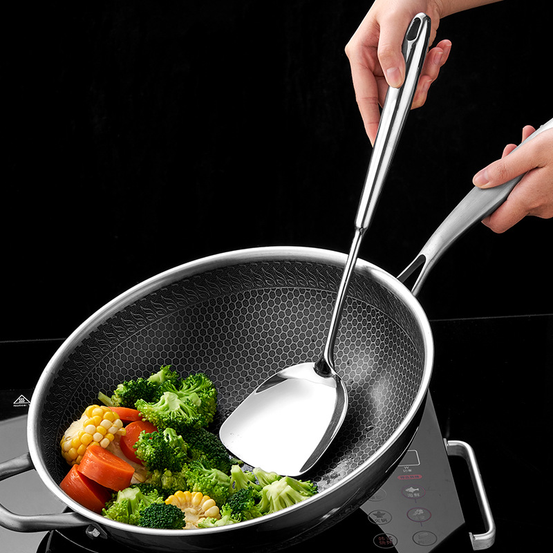 316L Stainless Steel Kitchen Utensil Set – Spatula, Ladle & Cooking Spoon