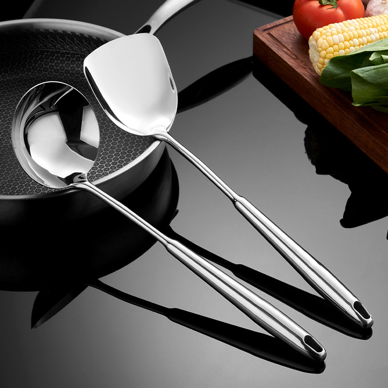 316L Stainless Steel Kitchen Utensil Set – Spatula, Ladle & Cooking Spoon