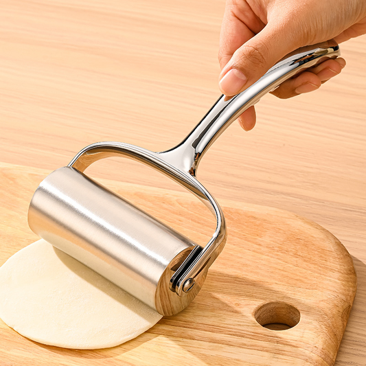 304 Stainless Steel Rolling Pin – Non-Stick Dough Roller for Baking