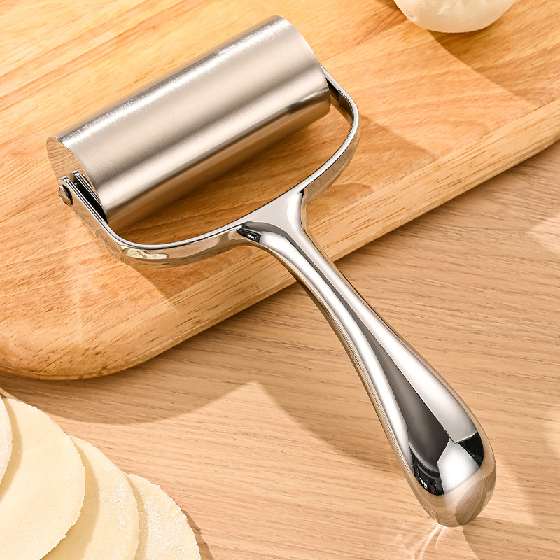 304 Stainless Steel Rolling Pin – Non-Stick Dough Roller for Baking