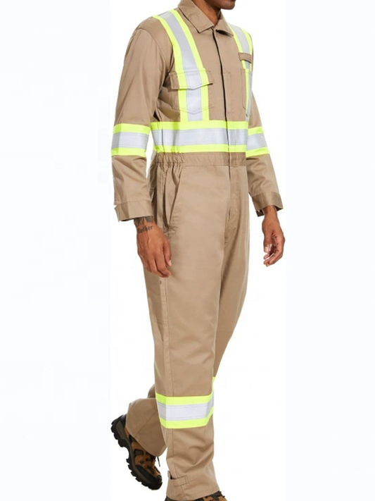 Heavy-Duty Reflective Full Cotton Coverall