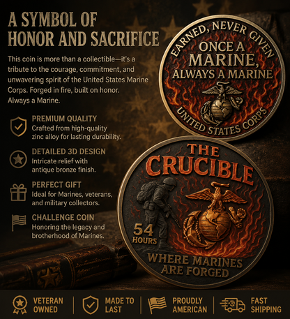 250th USMC Retro Embroidered Cover🎁 Free Honor Coin With Every Cap Purchase