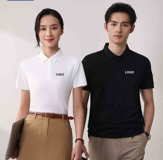 Men’s Short Sleeve Work Polo Shirt – Breathable Casual Uniform Top